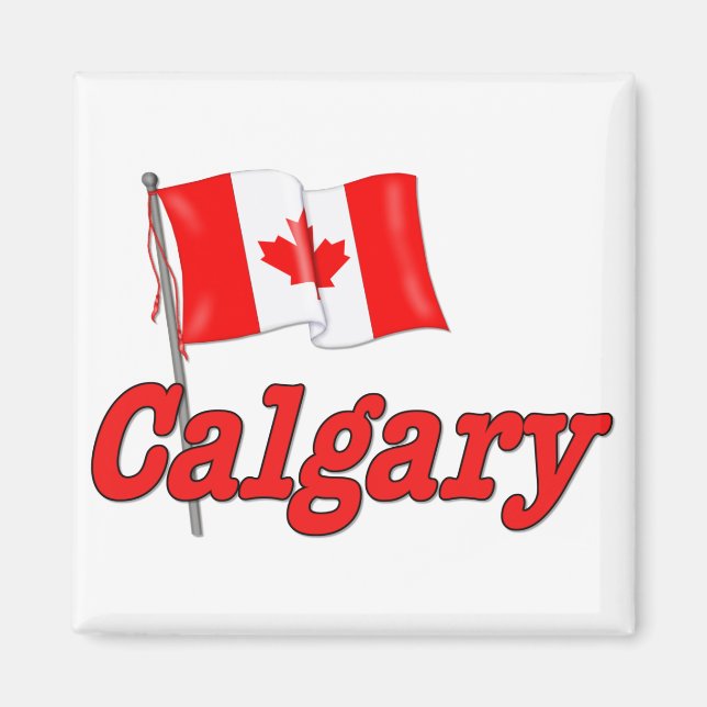Canada Flag - Calgary Magnet (Front)