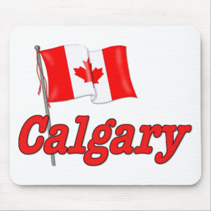 Canada Flag - Calgary Mouse Mat
