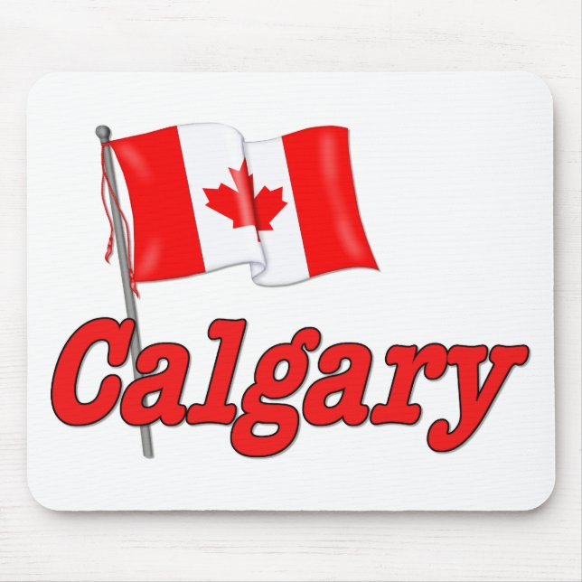 Canada Flag - Calgary Mouse Mat (Front)