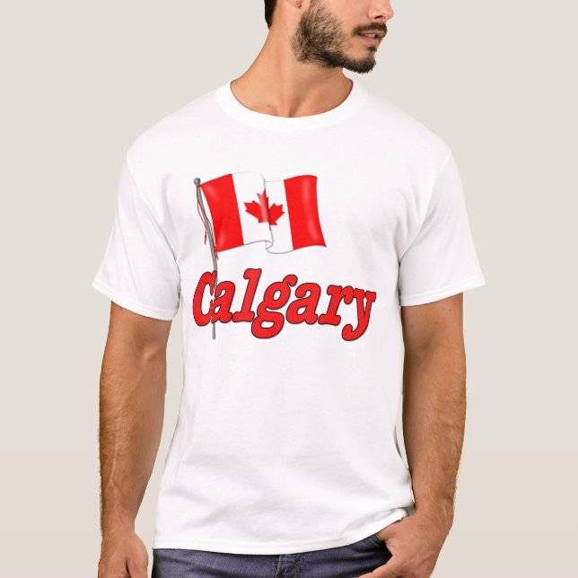 Canada Flag - Calgary T-Shirt (Front)
