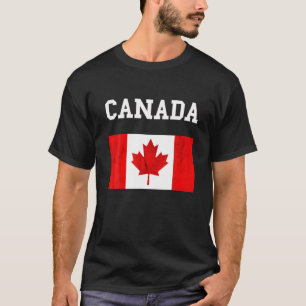 Canada Flag Canadian Flag Canadian Roots Maple Lea T-Shirt