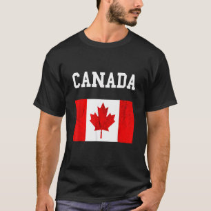 Canada Flag Canadian Flag Canadian Roots Maple Lea T-Shirt