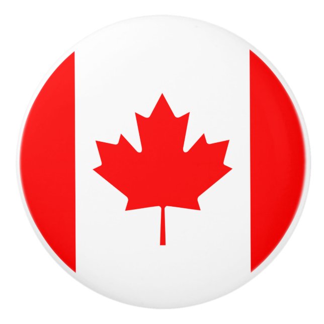 Canada Flag Ceramic Pull (Front)