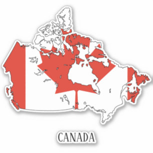 Canada Flag Charming Patriotic Map