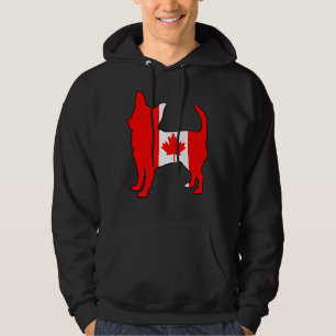 Canada Flag Chihuahua Dog Hoodie