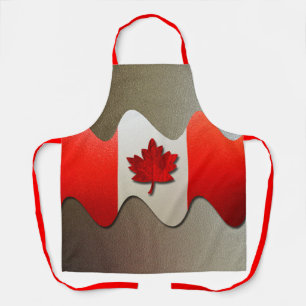 Canada Flag-Chrome by Shirley Taylor Apron