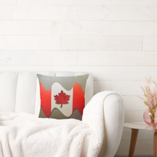 Canada Flag-Chrome by Shirley Taylor Cushion