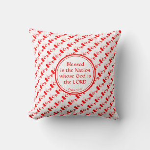 CANADA Flag Custom Christian Scripture Cushion