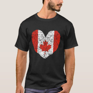 Canada Flag Cute Canadian Maple Leaf T-Shirt