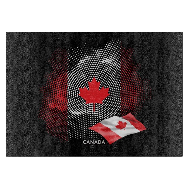 Canada flag cutting board (Front)