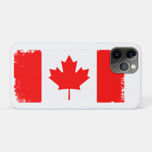 Canada flag distressed iPhone 11 pro case