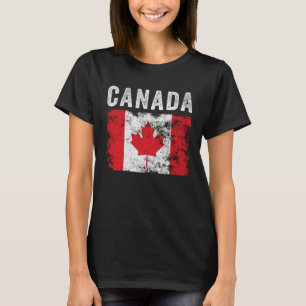 Canada Flag Distressed  Men Women Kids  Canadian F T-Shirt
