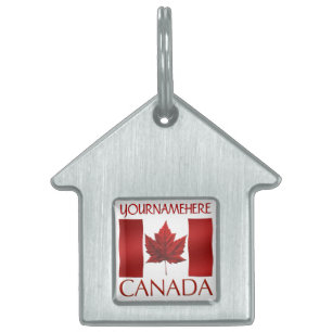 Canada Flag Dog Tags Gifts Canada Pet Souvenirs