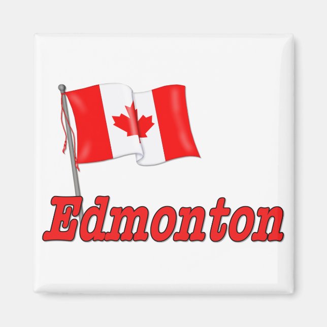 Canada Flag - Edmonton Magnet (Front)