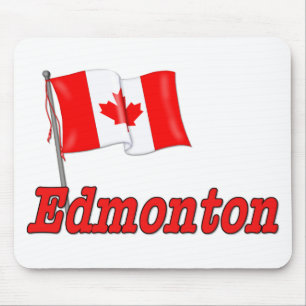 Canada Flag - Edmonton Mouse Mat