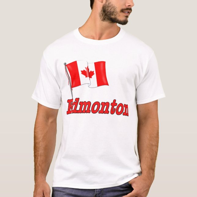 Canada Flag - Edmonton T-Shirt (Front)