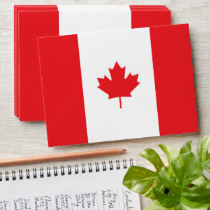 Canada flag envelope
