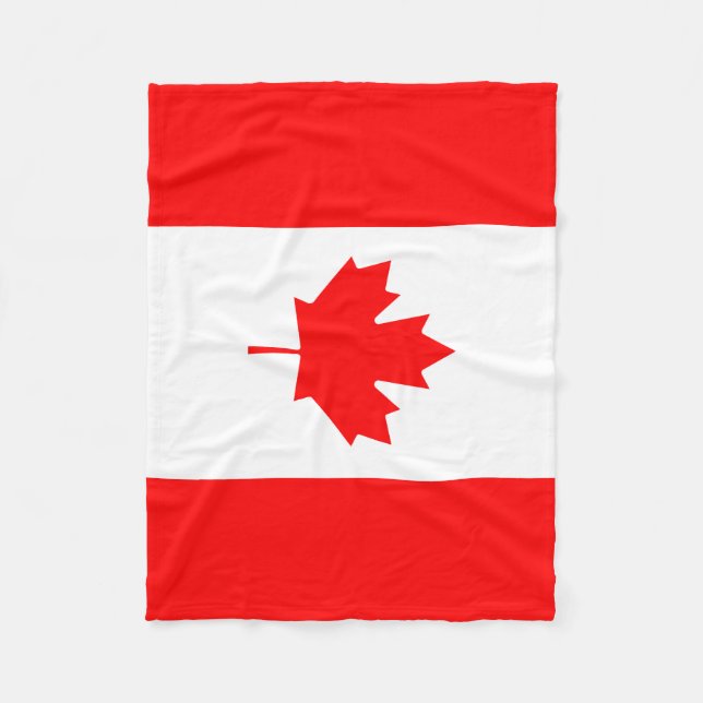 Canada flag fleece blanket (Front)