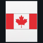 Canada Flag Flyer<br><div class="desc">Simple design with the red Canada maple leaf flag and the words Polish Canadian. Show your Poland and Canada patriotism.</div>