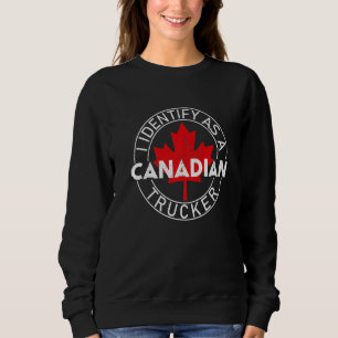 Canada Flag Freedom Convoy 2022 Canadian Trucker M Sweatshirt