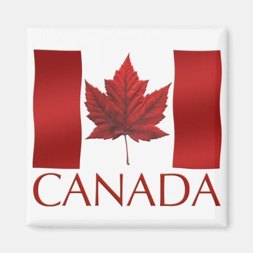 Image of Canada Flag Fridge Magnet Canada Maple Leaf Magnet