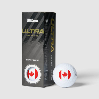 Canada Flag Golf Balls | Maple Leaf Design
