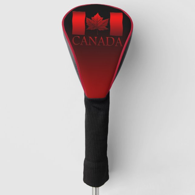 Canada Flag Golf Custom Canada Driver Cover (Front)