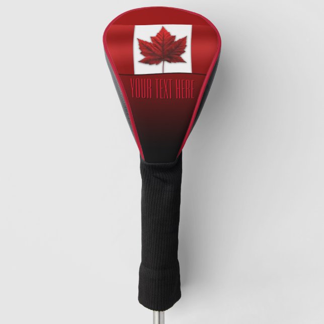 Canada Flag Golf Custom Canada Driver Cover (Front)