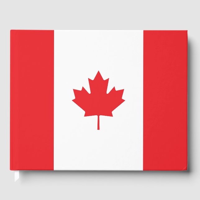 Canada flag guest book (Front)