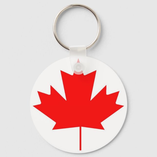 Canada flag, Happy Canada Day Key Ring (Front)