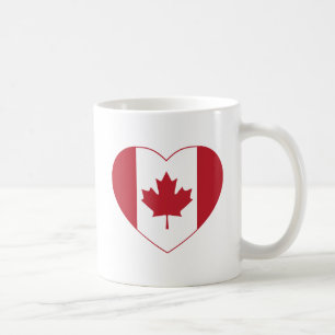 Canada Flag Heart Coffee Mug