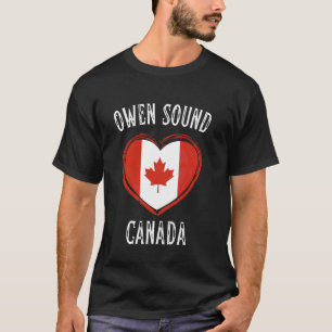 Canada Flag Heart Owen Sound T-Shirt