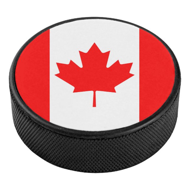 Canada Flag Hockey Puck (3/4)