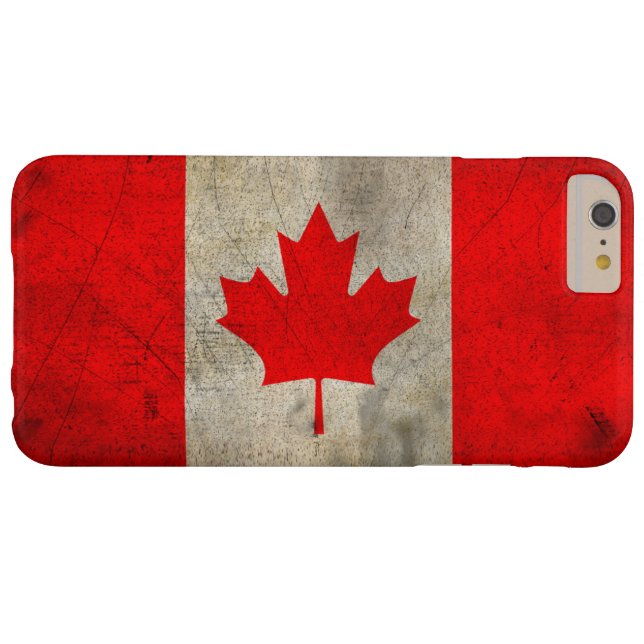 Canada Flag in Grunge Case-Mate iPhone Case (Back Horizontal)