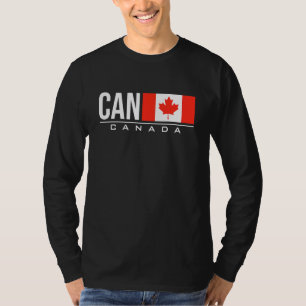 Canada Flag International Country Code Can Sports T-Shirt