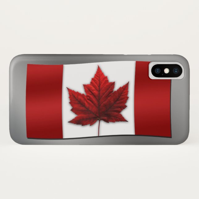 Canada Flag iPhone Case Custom Canada Cases  (Back (Horizontal))