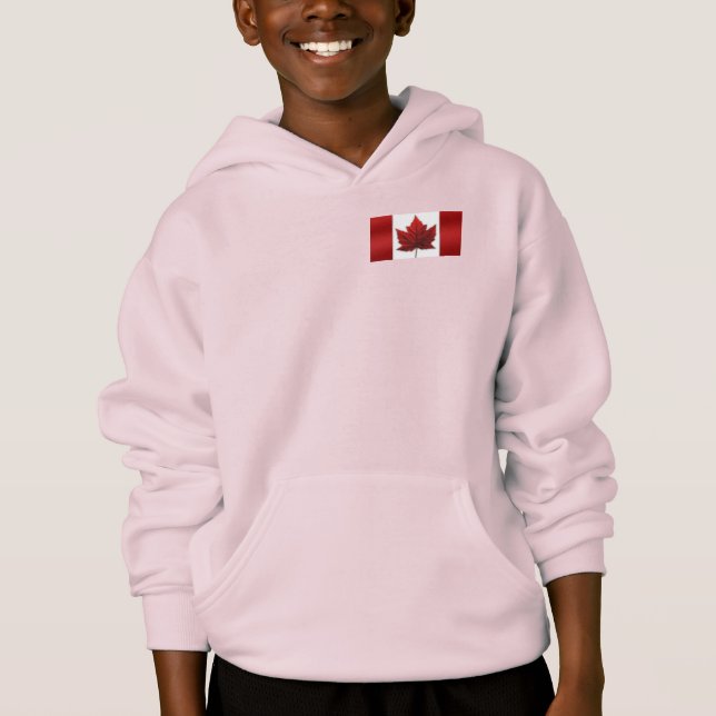 Canada Flag Jacket Personalised Souvenir Hoodies (Front)