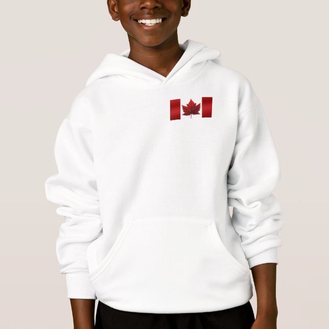 Canada Flag Jacket Personalised Souvenir Hoodies (Front)