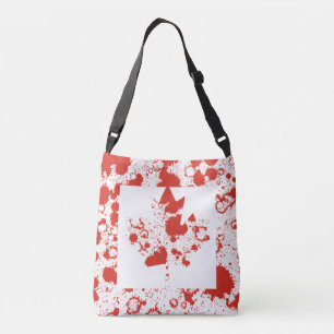 CANADA FLAG KCALIMA effect by Masanser Crossbody Bag