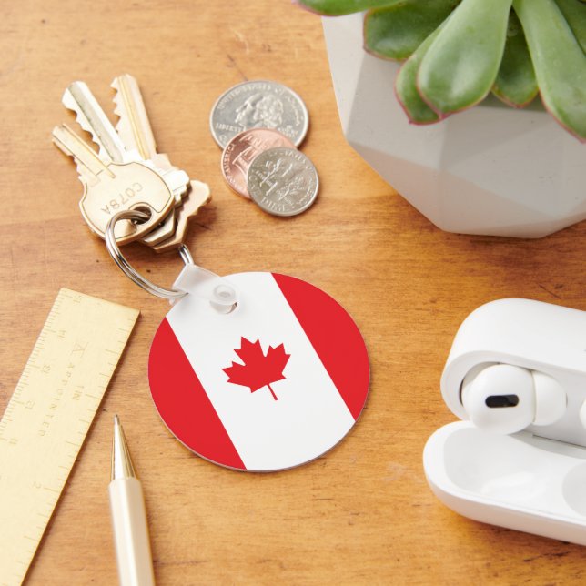 Canada flag key ring (Desk)