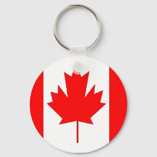 Canada flag key ring