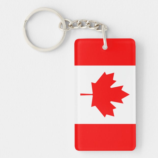 Canada flag key ring (Front)