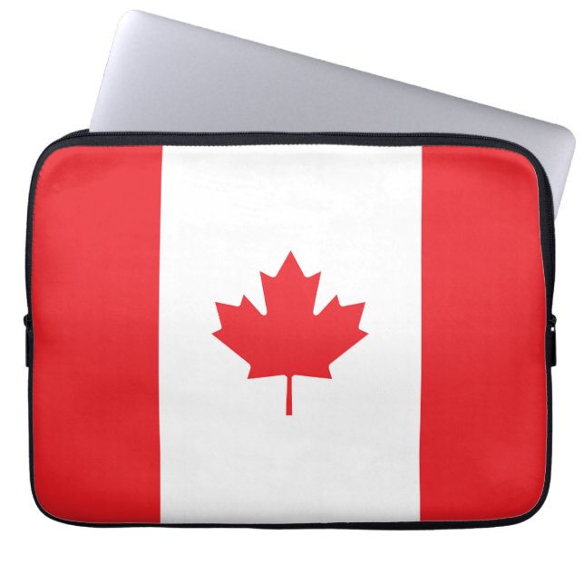Canada flag laptop sleeve (Front)