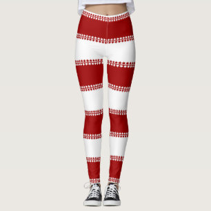 Canada Flag Leggings Classic Canada Souvenir Pants