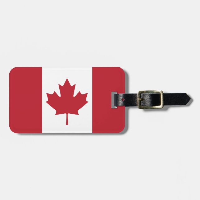 Canada Flag Luggage Tag (Front Horizontal)