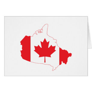Canada Flag Map