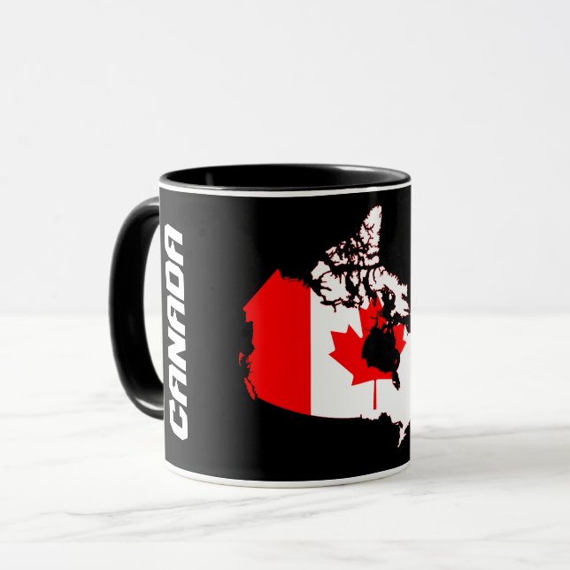 Canada Flag Map Mug (Front Left)