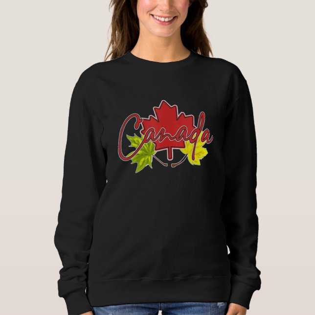 Canada Flag Maple Leaf Canadian Symbol Maple Leave Sweatshirt (Front)