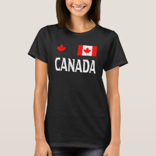 Canada Flag Mapple Leaf Canadian Soccer Men Women T-Shirt