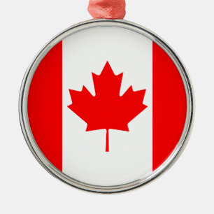 Canada Flag Metal Tree Decoration
